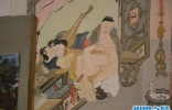唐朝春宵秘戏图，描绘唐玄宗和杨贵妃亲密接触