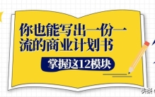 掌握这12模块，你也能写出一流的商业计划书