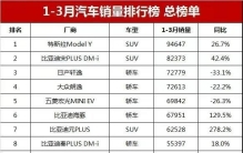 2023年一季度销量排行总榜分析——自主品牌的机会