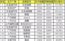 5月乘用车销量排名：比亚迪海鸥上量 五菱缤果发威