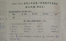 小学三年级语文期中考试题,三年级语文期中必考题