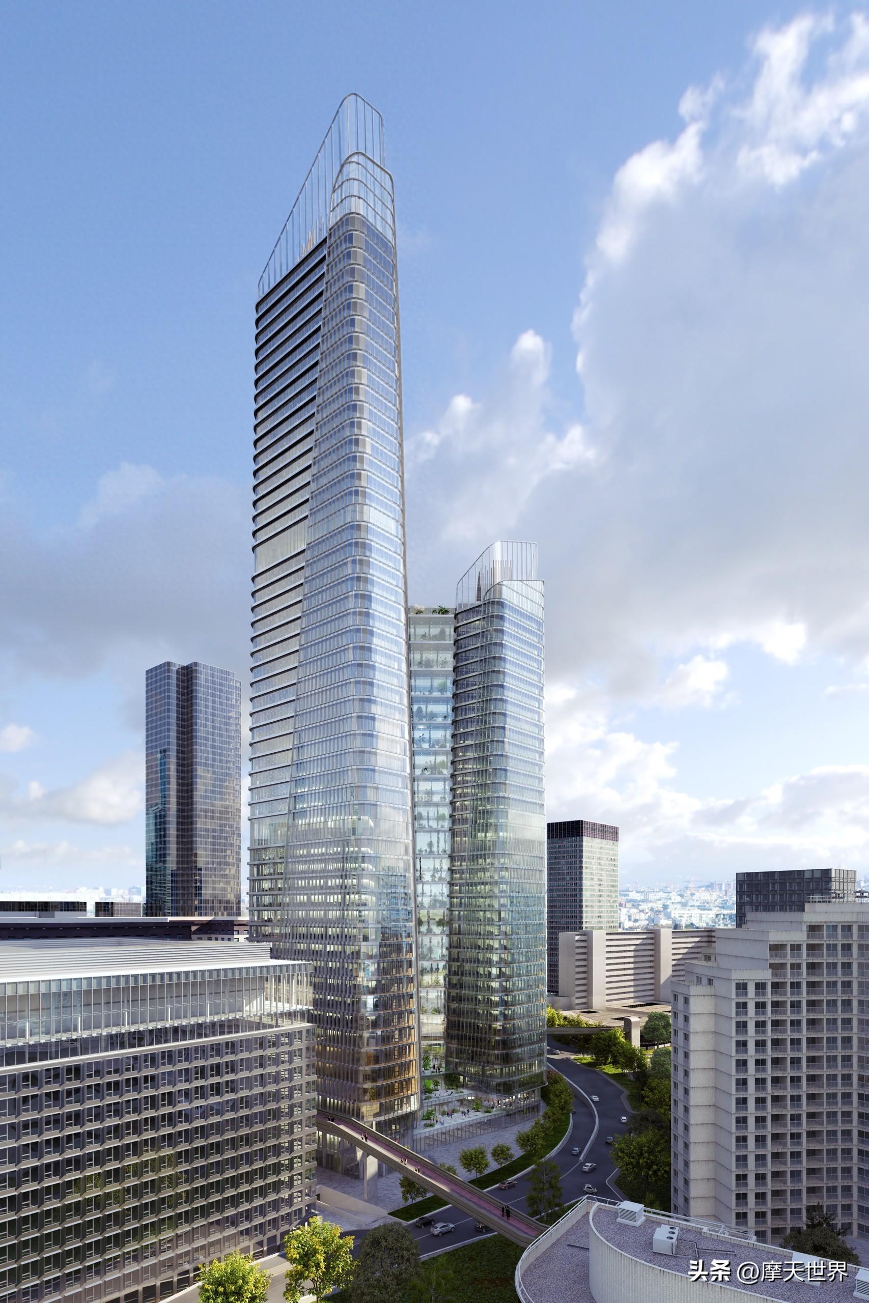 法国在建最高楼：巴黎THE LINK，突破150米！最新进度图来了