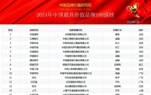 2024年中国最具价值品牌100强排行榜重磅发布